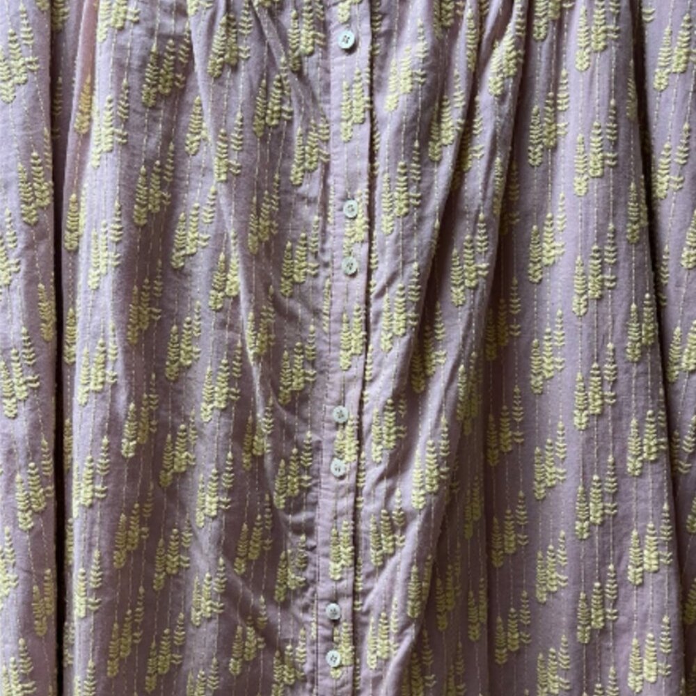 Like New* Balzac Paris Sally skirt with pink and yellow embroidery | size 40 - Picture 3 of 13